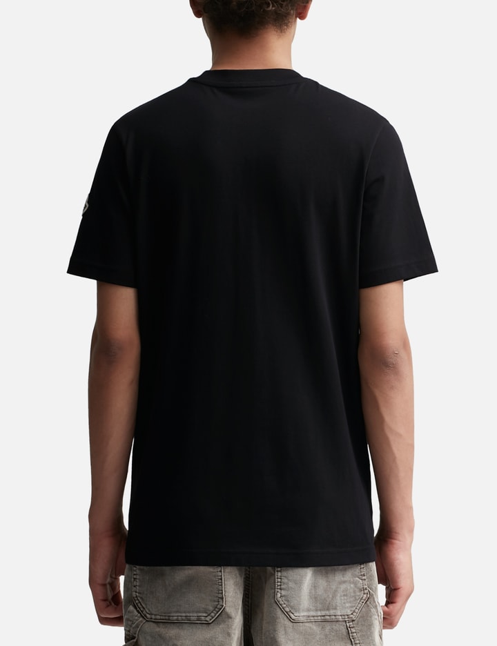 BLACK RUBBERIZED LOGO T-SHIRT