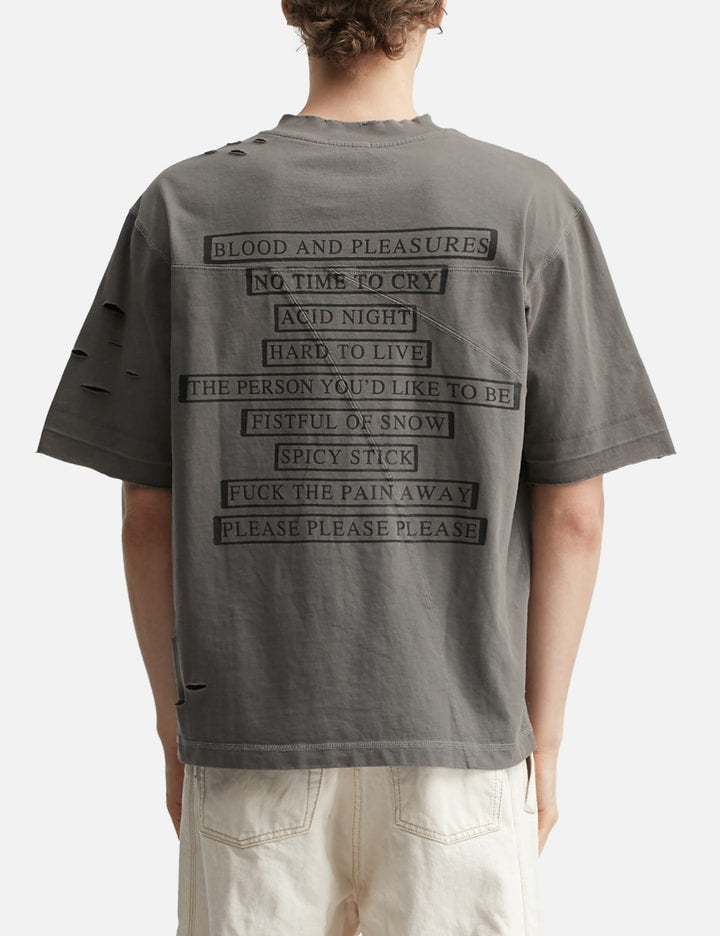 Naked Distressed Washed T-Shirt