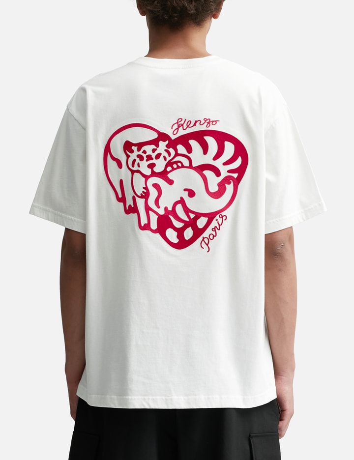 'KENZO HEART' OVERSIZED EMBROIDERED T-SHIRT