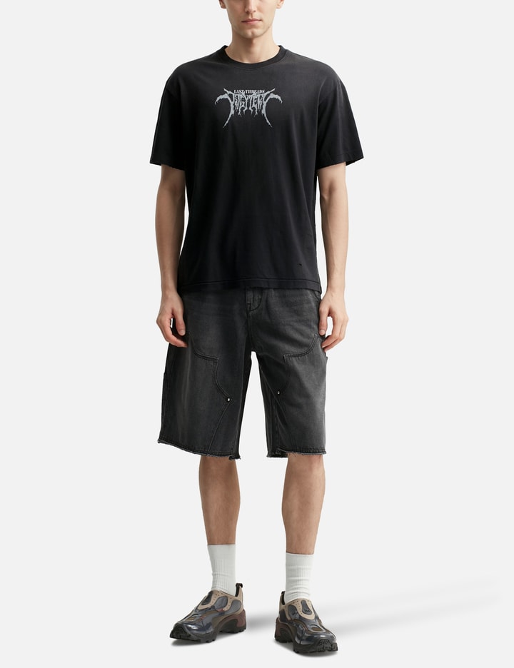 1/2 Graphic T-Shirt 'Metal Logo' Damaged