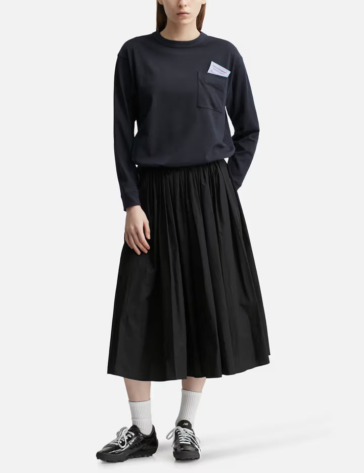 Suvin Compact Jersey Big QOL Tag Long T-Shirt