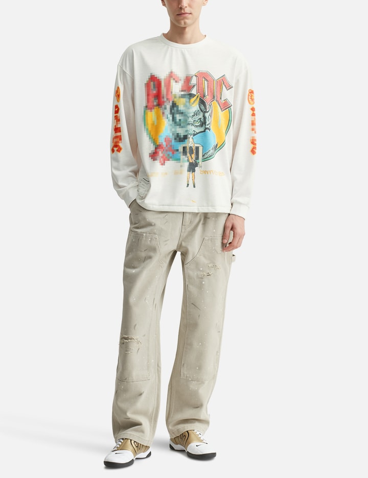 Long Sleeve Trompe L'oeil Mosaic T-shirt