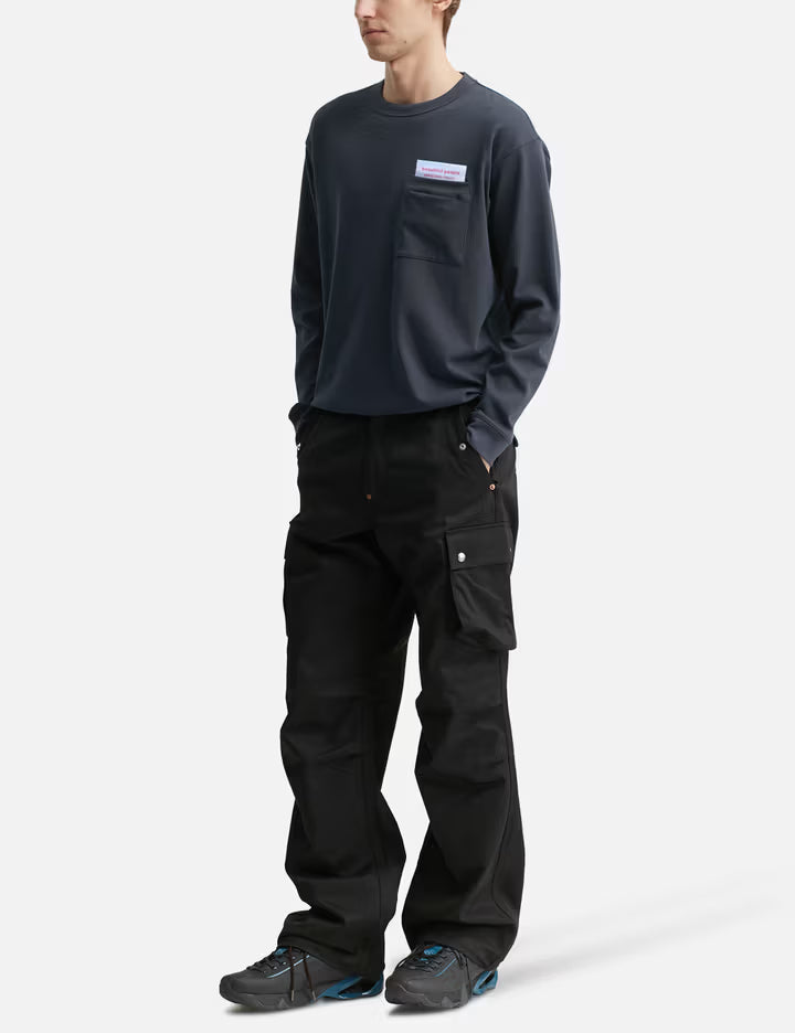 Suvin Compact Jersey Big QOL Tag Long T-Shirt
