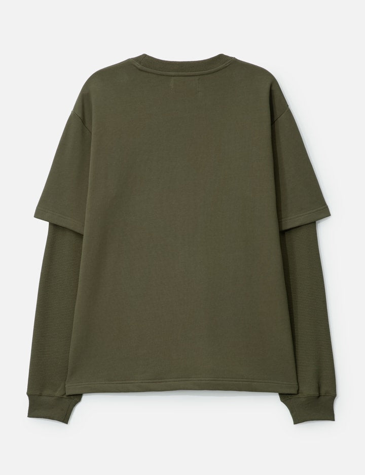 Waffle Sleeve Double Pocket T-shirt