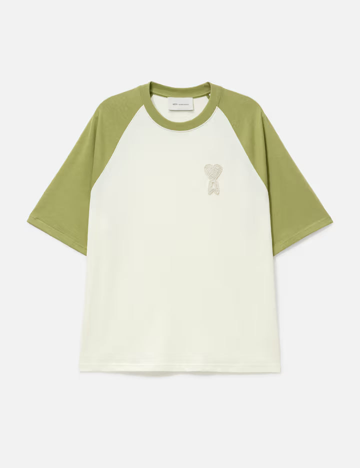 Ami De Coeur Two Tone Thick Cotton Jersey T-shirt