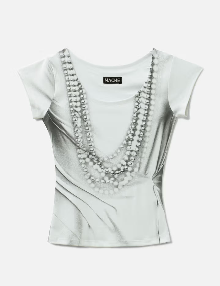 Pearl Necklace Printed T-Shirt