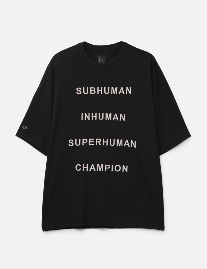 Rick Owens x Champion Tommy T-shirt W Subhuman Inhuman Superhuman