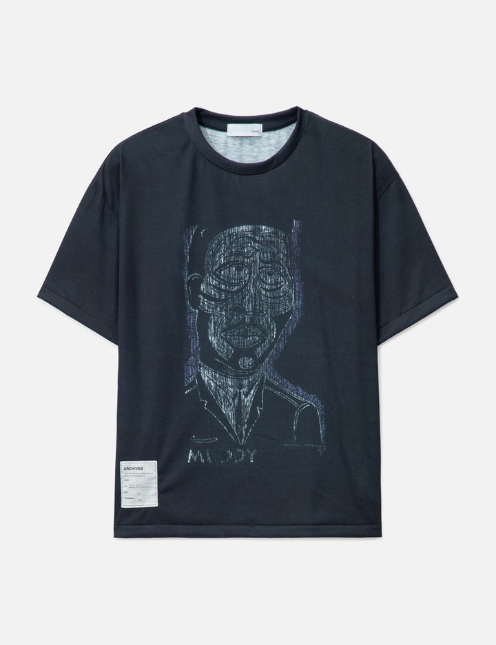 Short Sleeve Trompe L'oeil Scratch T-shirt