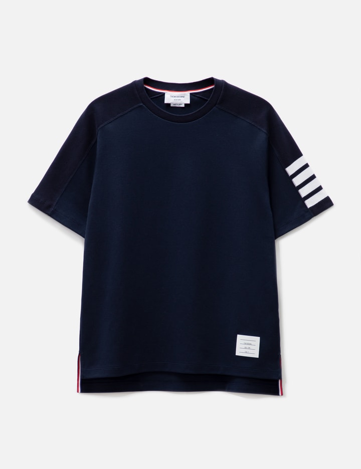 Cotton 4-Bar Short Sleeve Striped T-shirt