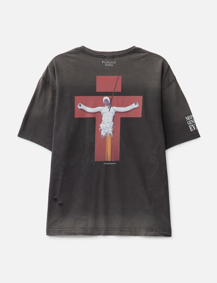 Neon Genesis Evangelion x Protocol-Index Overdyed Vintage Mass Production Evangelion T-shirts