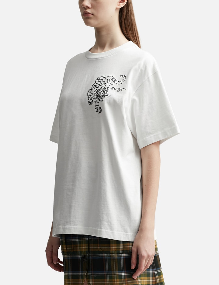 'Kenzo Star Tiger' Oversized Embroidered T-shirt