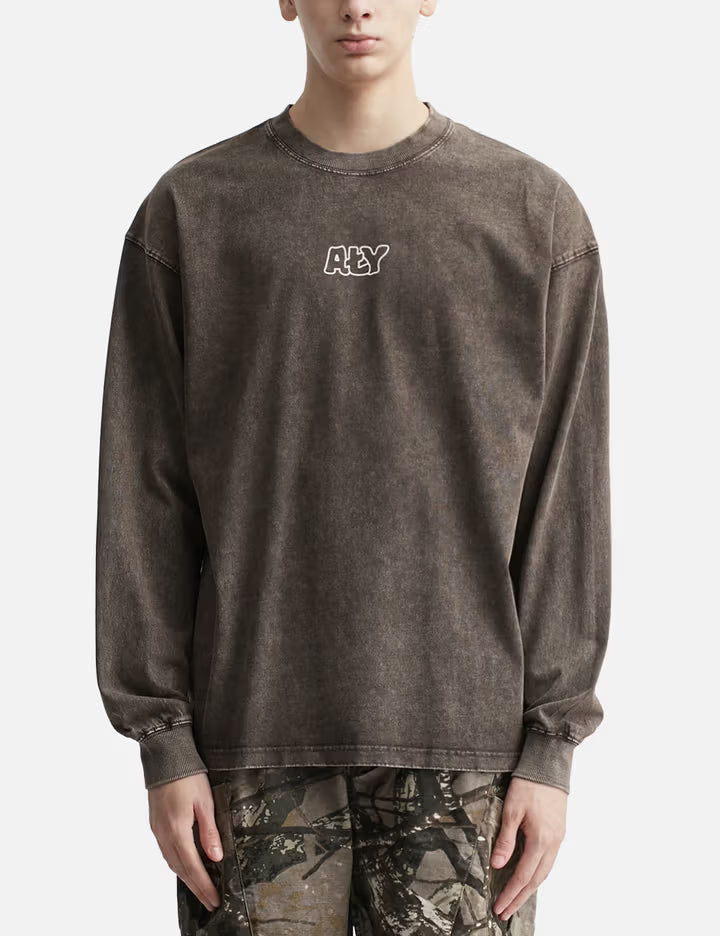 "Dont Change The Vibe Black Washed" Longsleeve T-Shirt