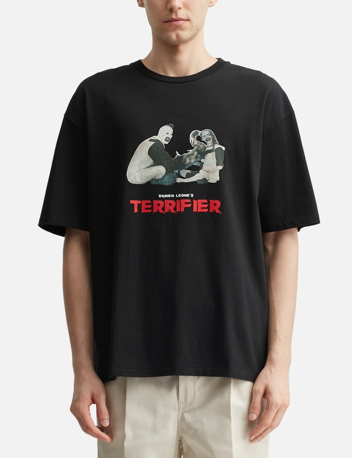 Terrifier / Washed Heavy Weight Crew Neck T-shirt ( Type-3 )