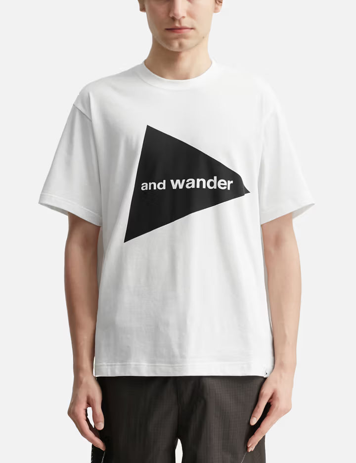 And Wander Big Logo Short Sleeves T-Shirt