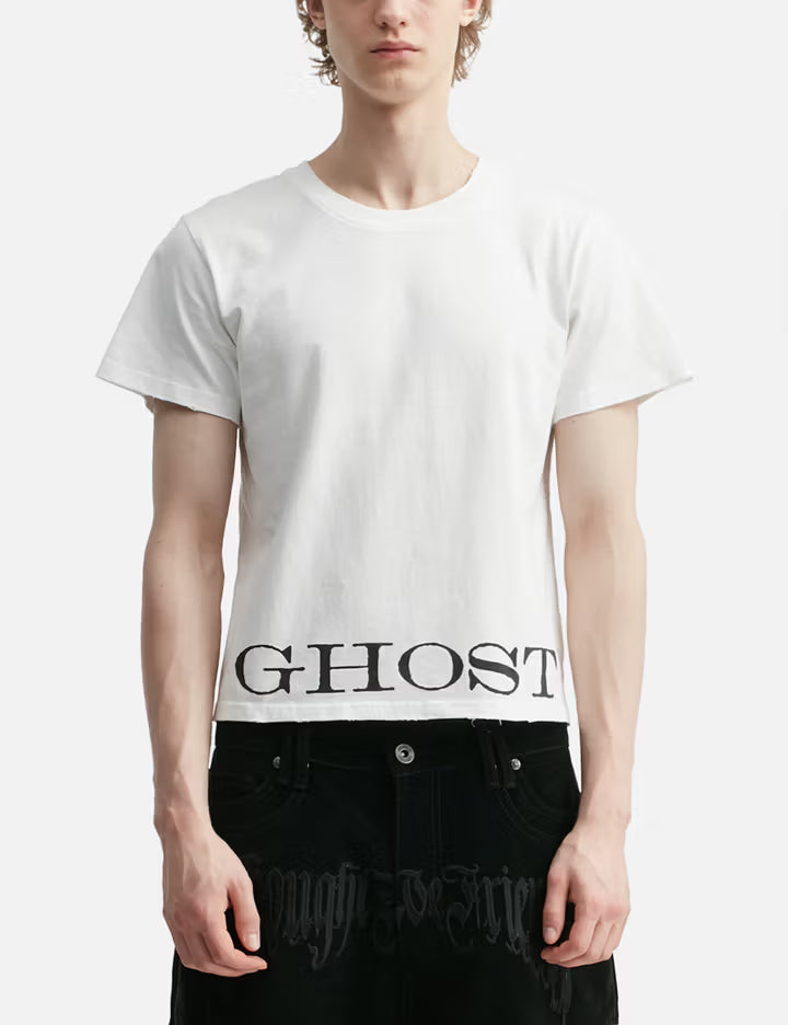 "Caspian" Ghost Fitted T-Shirt In White