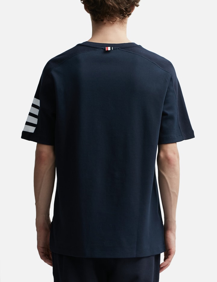 Cotton 4-Bar Short Sleeve Striped T-shirt