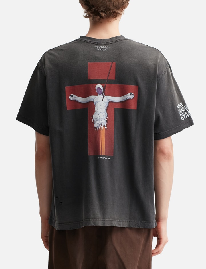 Neon Genesis Evangelion x Protocol-Index Overdyed Vintage Mass Production Evangelion T-shirts