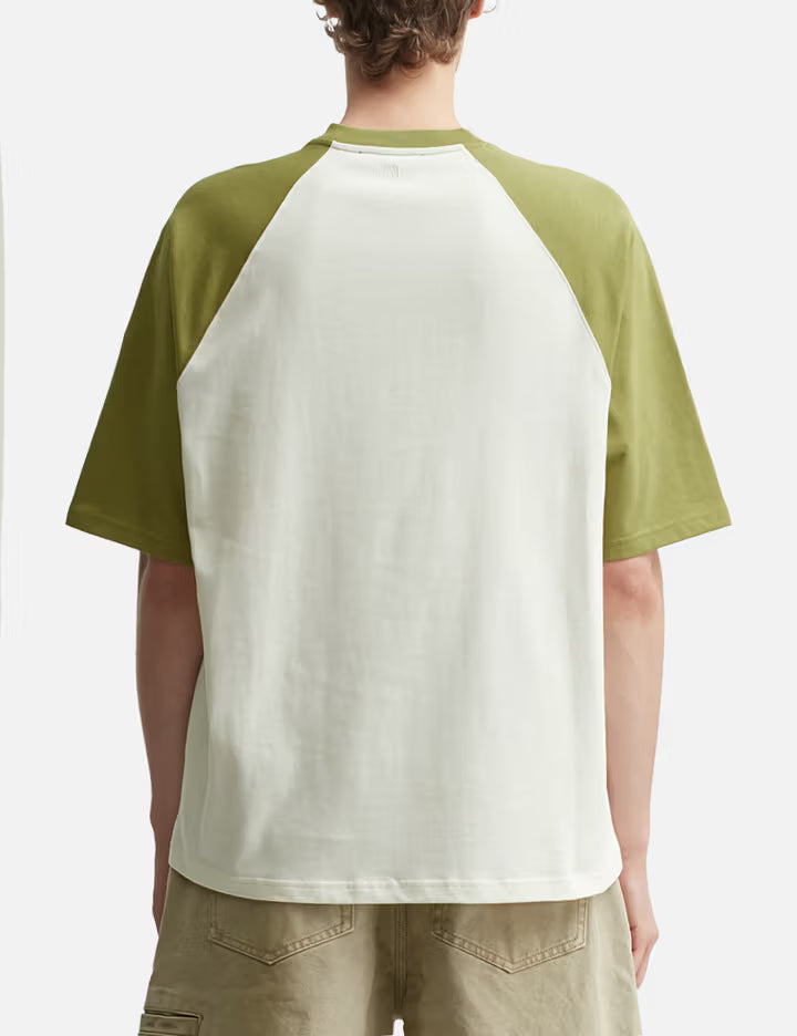 Ami De Coeur Two Tone Thick Cotton Jersey T-shirt