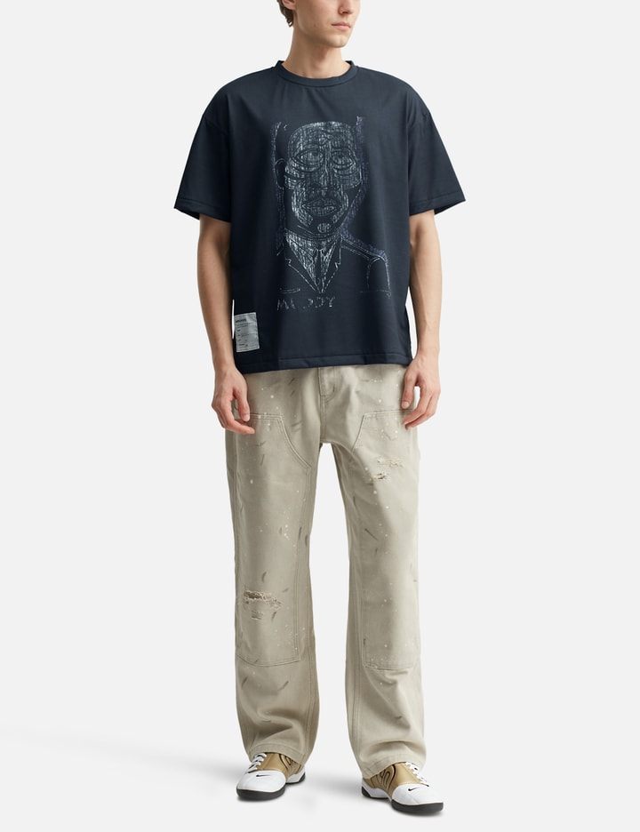 Short Sleeve Trompe L'oeil Scratch T-shirt
