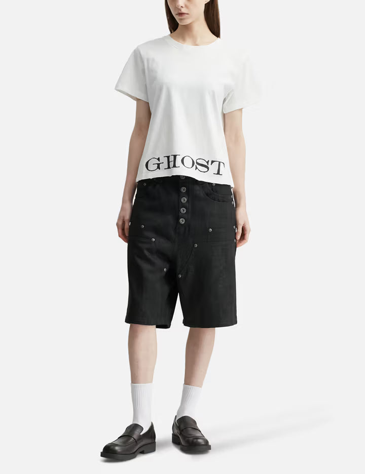 "Caspian" Ghost Fitted T-Shirt In White