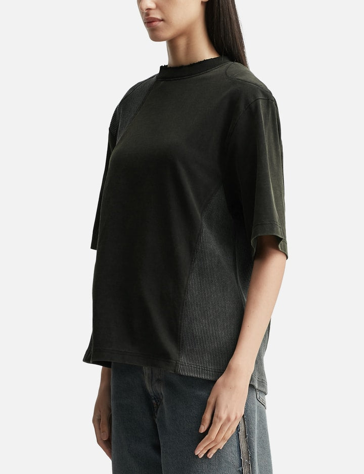 Paneled Padded Washed T-Shirt