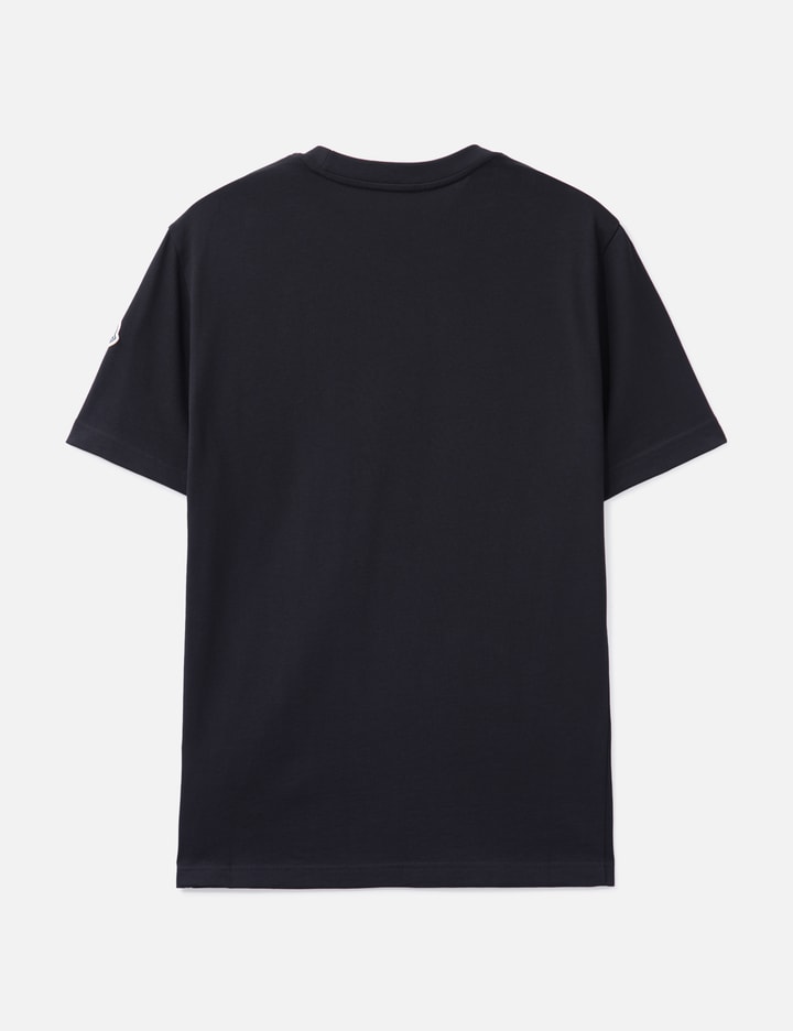 Embroidered Tricolour Logo Cotton T-Shirt