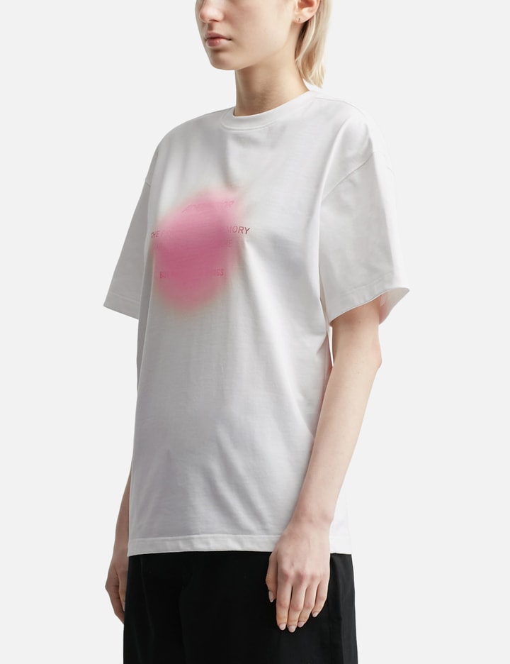 Pink Graphic Semi-oversized Fit T-shirt