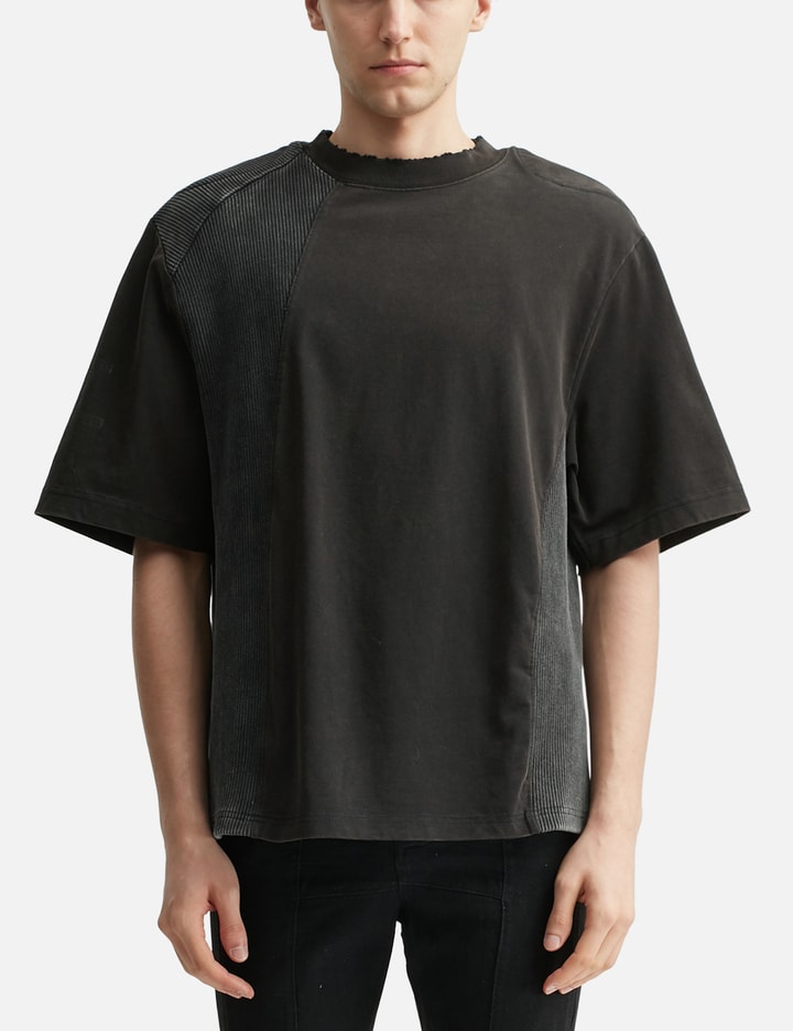 Paneled Padded Washed T-Shirt