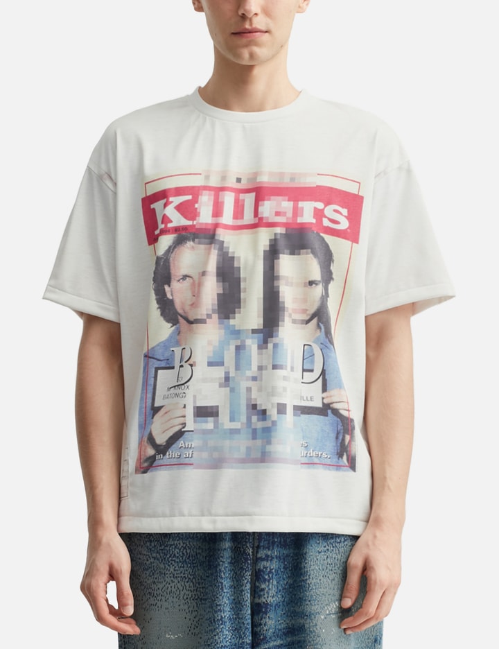 Short Sleeve Trompe L'oeil Mosaic T-shirt