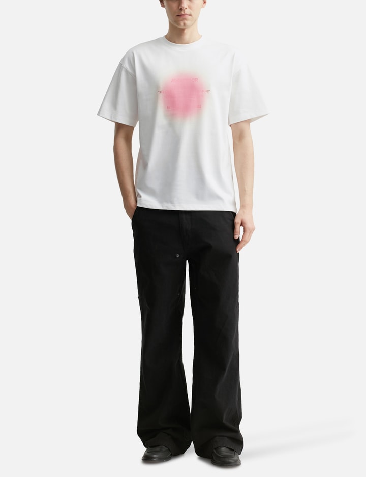 Pink Graphic Semi-oversized Fit T-shirt