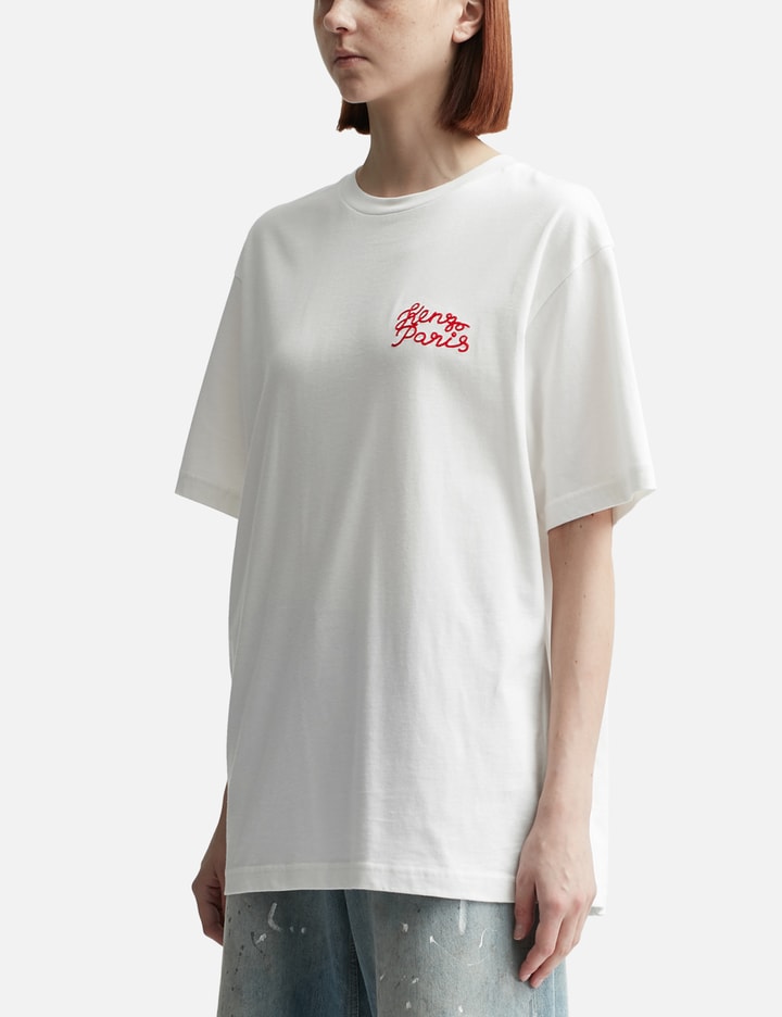 'KENZO HEART' OVERSIZED EMBROIDERED T-SHIRT