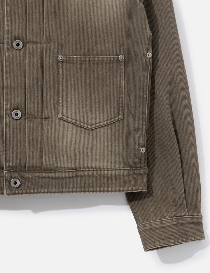 Type 1 Rib Texture Trucker Jacket