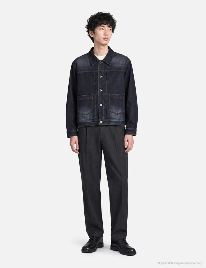 Type 2 Twill Washed Trucker Jacket