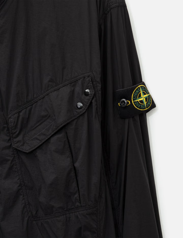 Ultralight Nylon Stretch-TC Zip-Up Overshirt