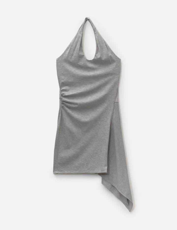 Unbalanced Halter Minidress