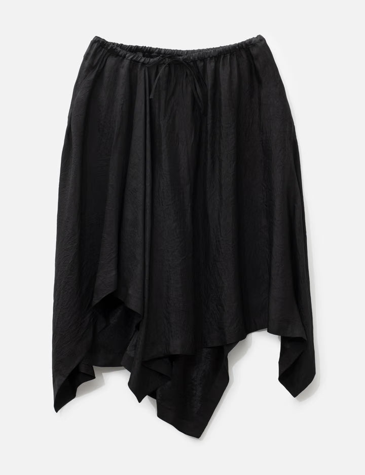 Unbalanced Satin Skirt