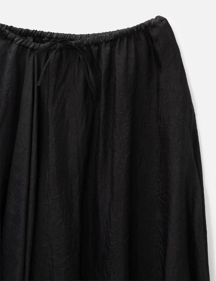 Unbalanced Satin Skirt