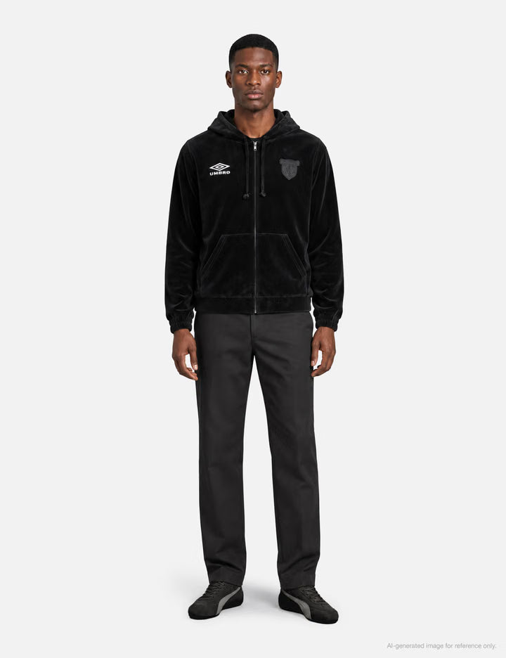 Slam Jam X Umbro Velvet Masked Zip Hoodie