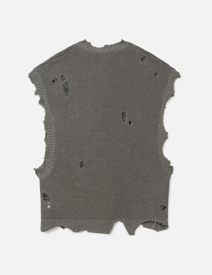Destroyed Knit Vest