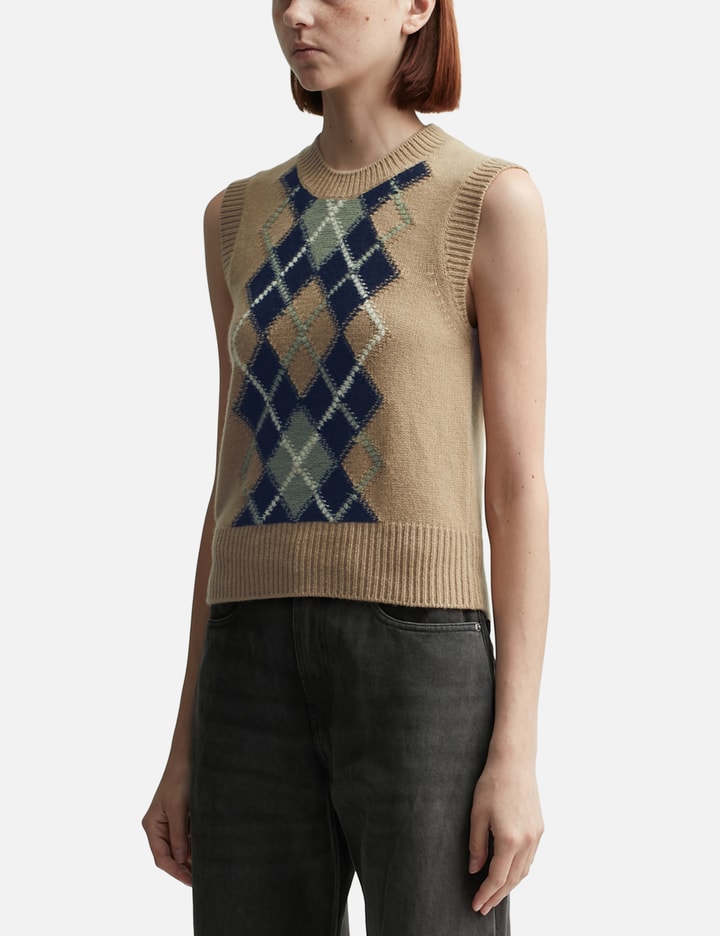 Argyle Sleeveless Sweater