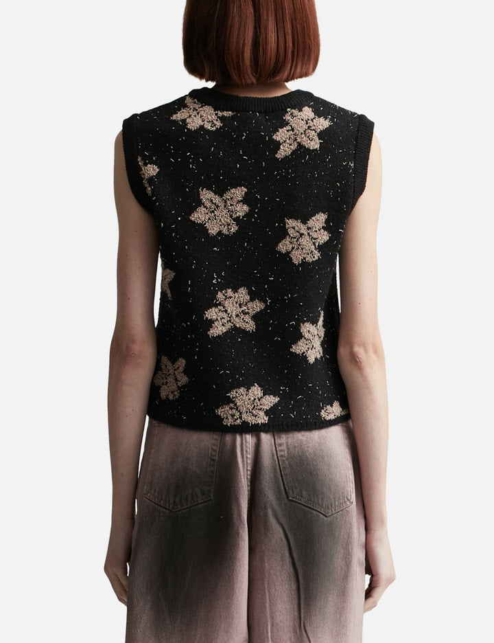 Merino Wool Blended Flower Vest