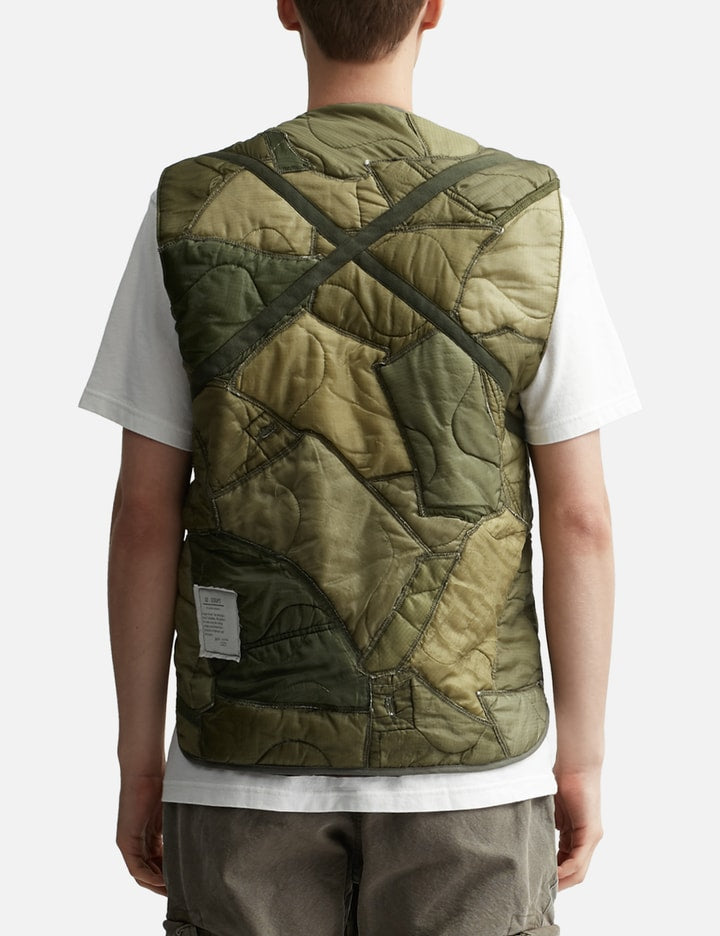 Mixed Puffer Zip Vest