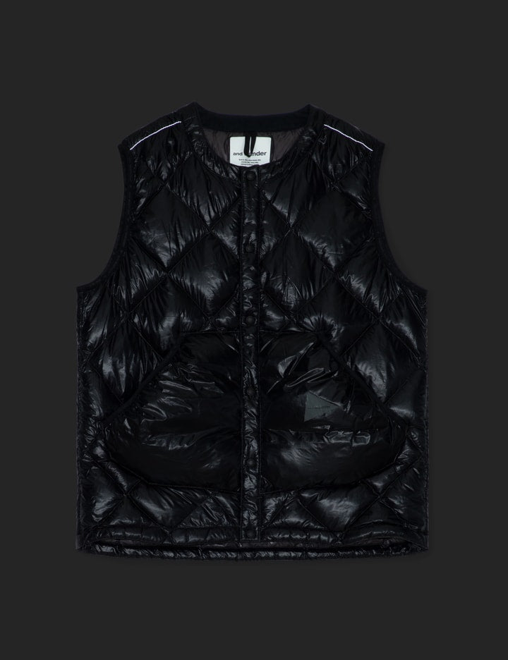 diamond stitch down vest