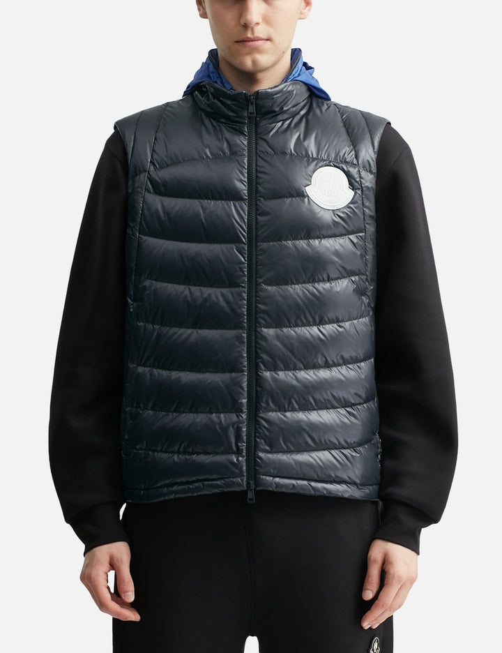 Menelao Hooded Curvy-Quilted Down Gilet