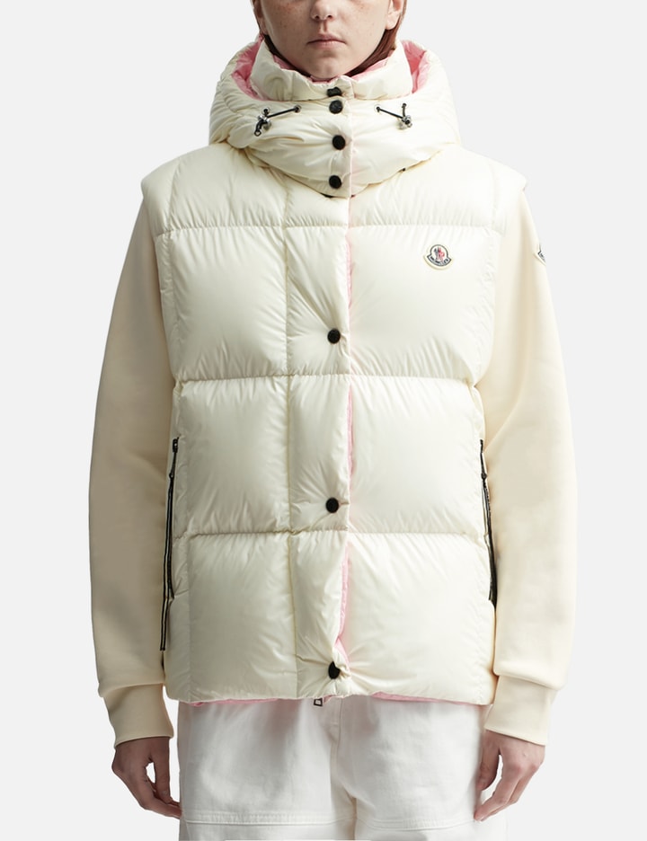 WHITE LUZULE DOWN GILET