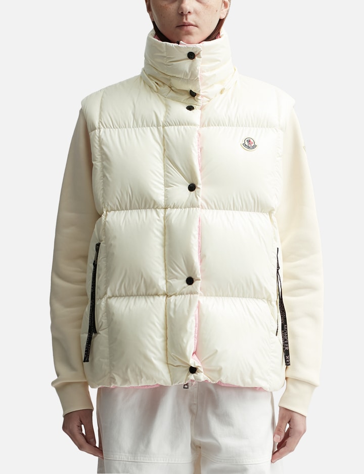 WHITE LUZULE DOWN GILET