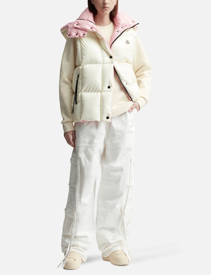 WHITE LUZULE DOWN GILET