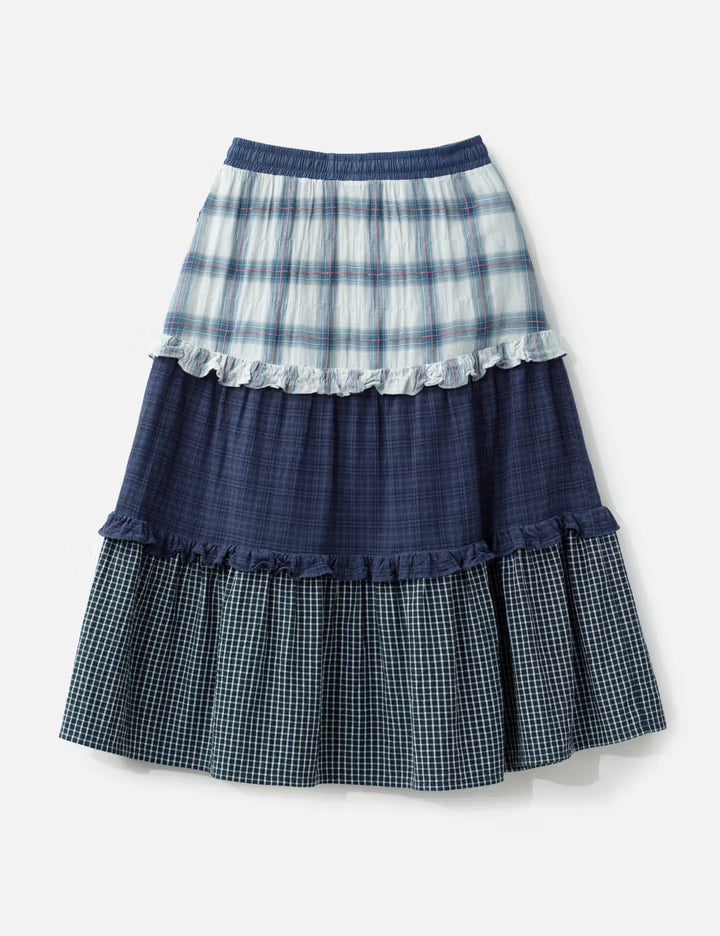 W Frill Long Skirt