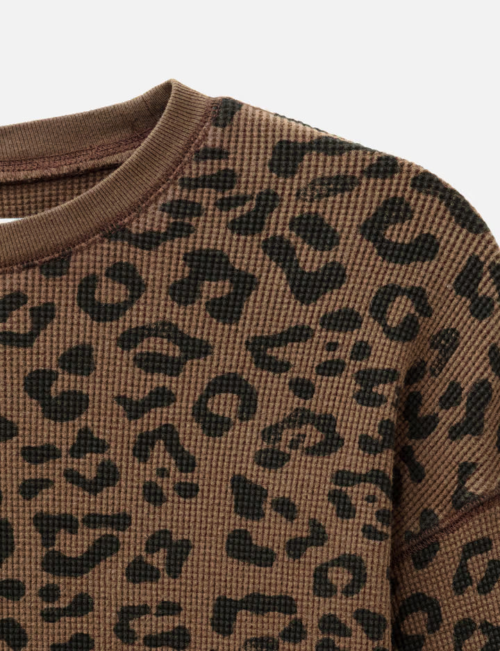 Waffle Long Sleeves Top