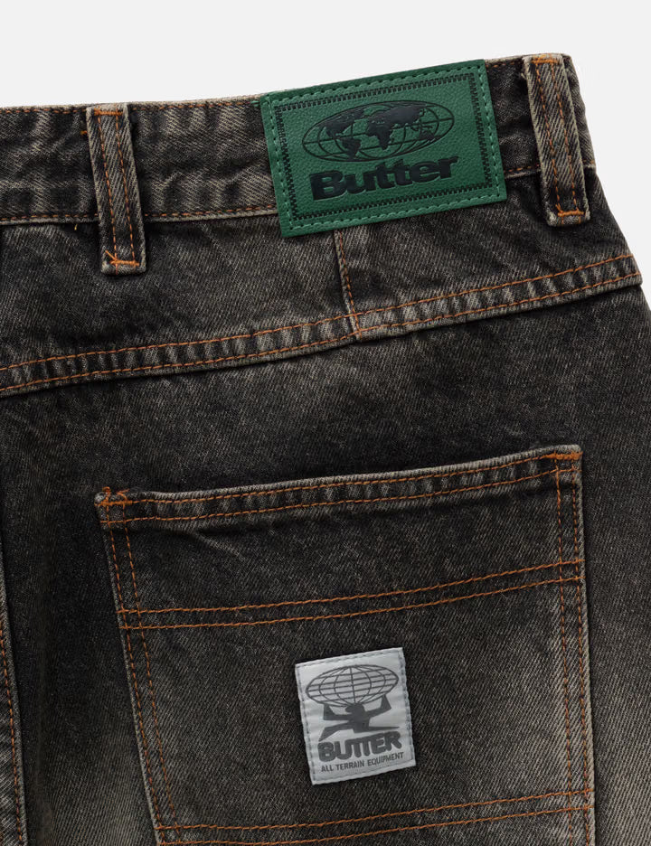 Wide Cut Denim Jeans